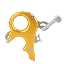 Gold 3-Finger Archery Release Aid for Compound Bows, Ergonomic & Lightweight