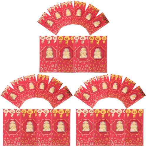 30 Pcs Kinesisk Stil Röda Pengkuvert 1