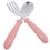 1 Set Rostfritt Bestick För Barn (Rosa) 3