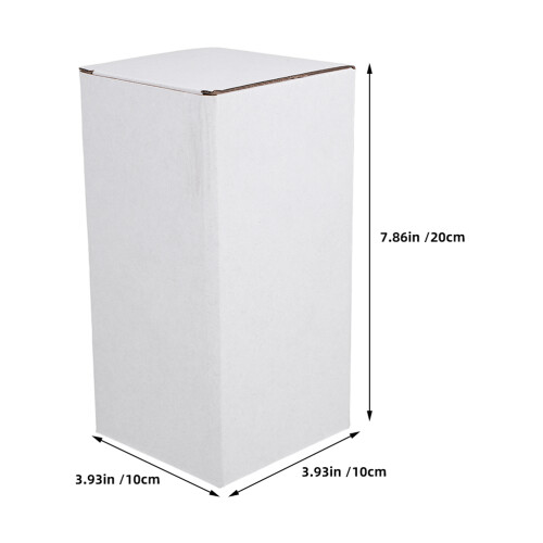 5 Pezzi Scatole Cartone Bianco per e Spedizione 1