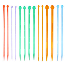 1 Sett Akrylstickor 25 Cm För Stickning Av Tröjor Och Vantar
