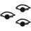 3 Tracer Katt Halsband Justerbart Med Reflex och 6