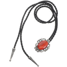 Västerländsk Bolo Tie Kattsöga PU-Snöre För