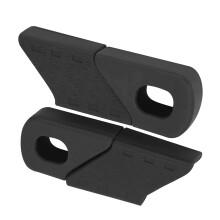 4PCS Black Silicone Bike Crank Protection Boots - Shockproof & Durable