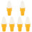 6Pcs Simulation Ice Cream Model White Flexible Display Toy 5