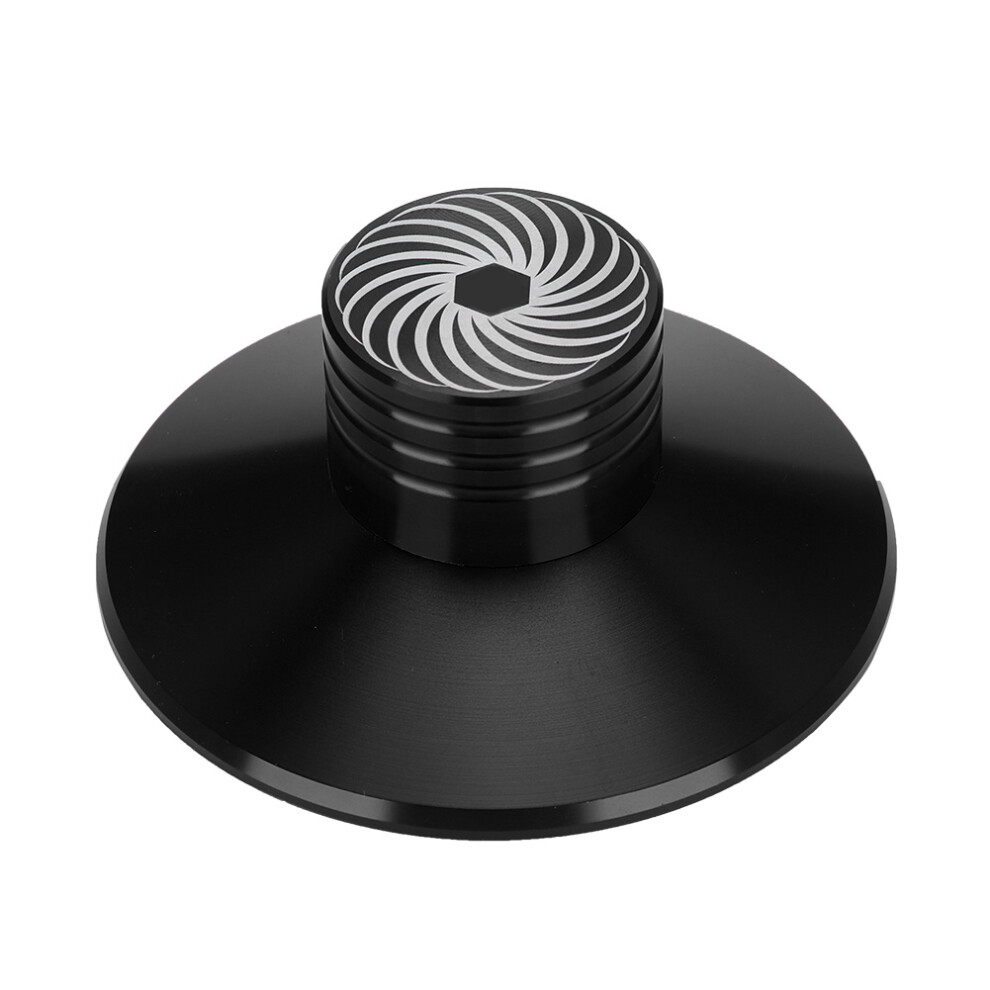 Aluminum Record Weight Clamp For Turntable Vibration Reduction Black 7641363335328