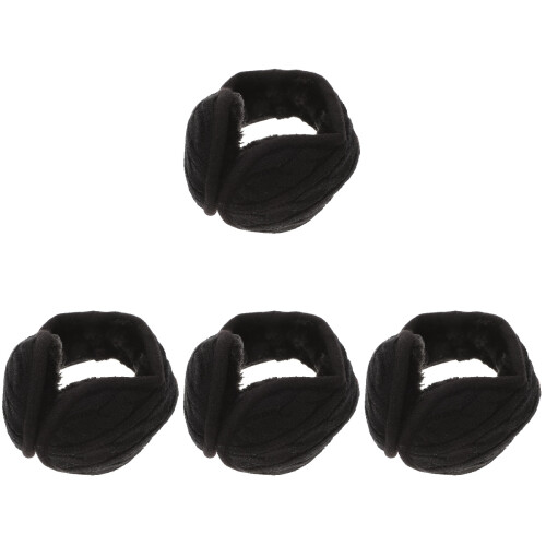 4Pcs Vikbara Huvudband Öronskydd Justerbart Vinteröronvarmare 1