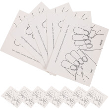 15Pcs Färgkort För Naglar Professionella Falska Tips Papperskort