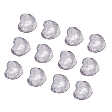 12 Pcs Engångs Iskub Vinterrosa Leds Glödljus För Dryck