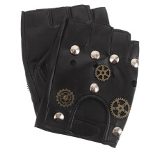 1 Par Fingerlösa Handskar – Halvfinger Steampunk Biker
