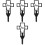 4 St Metal Grave Cross Yard Stake Decor 3