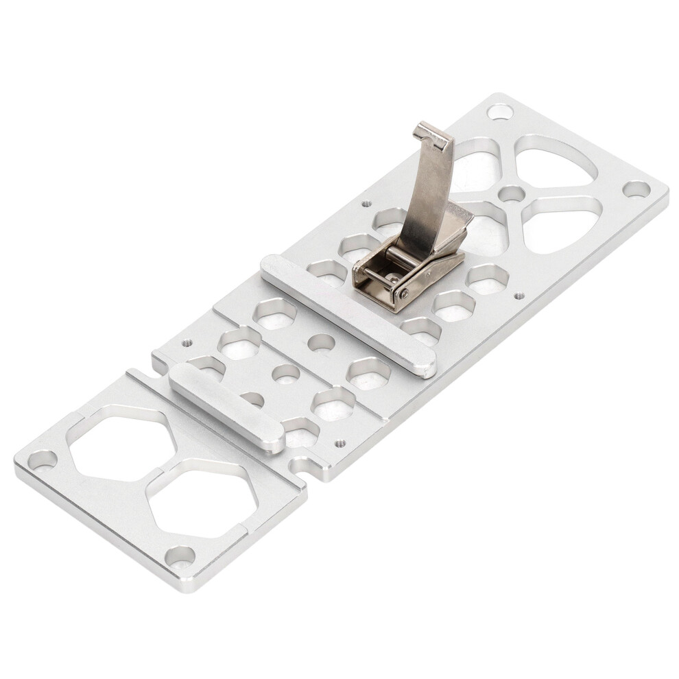 Aluminum Alloy Circular Saw Guide Rail Square Stopper For Rails, Silver 8781363336761