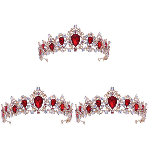 3Stk Wedding Tiara Für Damen Elegant Trageleicht 1