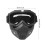 Abnehmbare Maskengoggles 18x18.5 cm Transparent 4