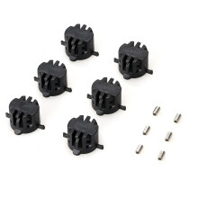Surfboard Rail Plug 6 Pcs Fin Plugs Compatible with FCS 9MM Screws Leash Plug Compatible