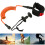 Orange 5.5mm Coiled Wrist Leash for Bodyboard Surfing, 5ft 4