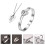 1Set Titanium Decoratieve Halsketting En Armband Set 3