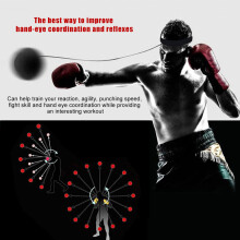 3 Pack Silica Gel Reflex Boxing Training Balls with Head Band for React & Speed