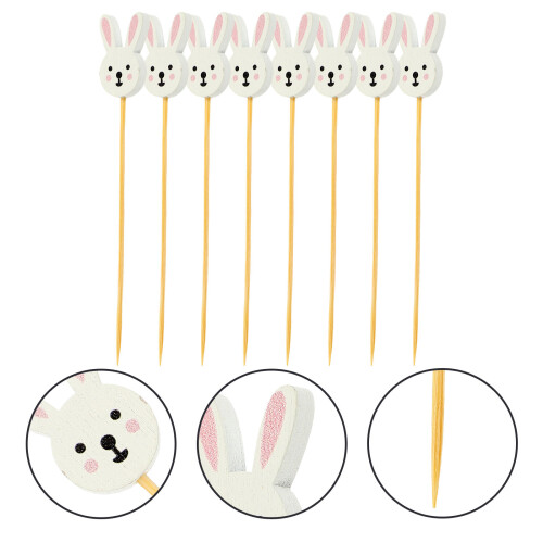 100Pcs Bunny Cocktailpinnar I För Dryck 2