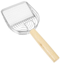 Cat Litter Scoop Med Trähandtag Sifter För Katt