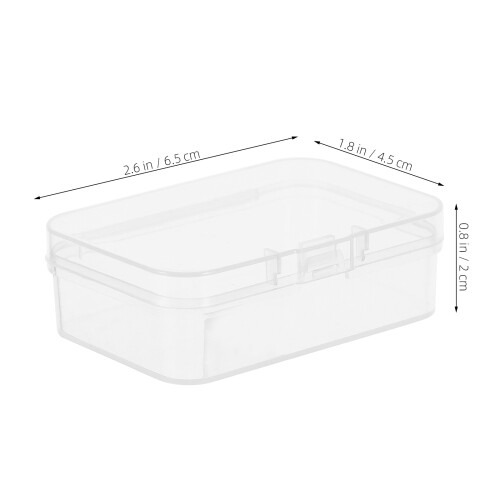 20Pcs Transparent Plast Förvaringslåda Med Lock För Små Föremål 1