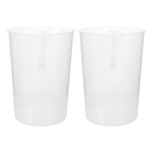2St Transparent Plastmåttkopp För Vätskemätning Kapacitet
