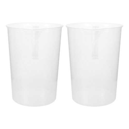 2St Transparent Plastmåttkopp För Vätskemätning Kapacitet