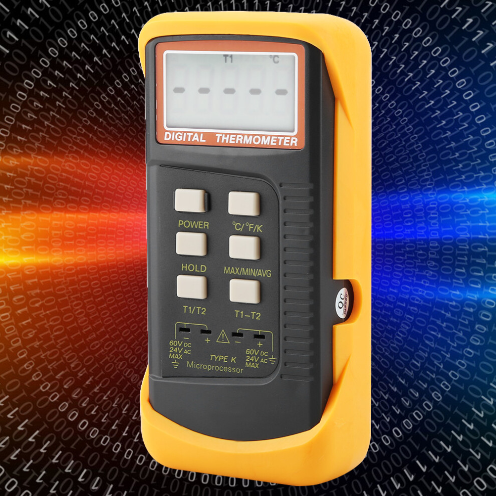 Dual Channel K Type 6802II Thermocouple Thermometer -50C to 1300C