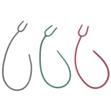 3Pcs Stetoskopslang Y- Rörsträckningslängd (Slumpmässig Färg)