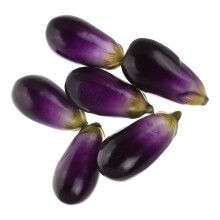 6Pcs Emulation Eggplant Vegetable Decor Educational Photo Prop