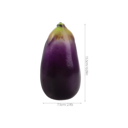6Pcs Emulation Eggplant Vegetable Decor Educational Photo Prop 1