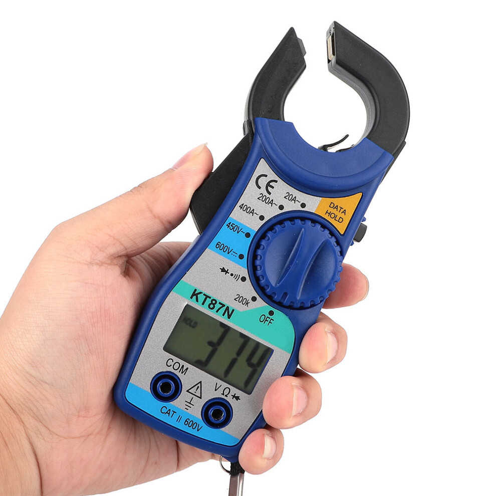 Kt87n 600V/450V Digital Clamp Meter 20-400A, Lcd Display, Blue 6931363339633