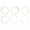 Durable Acoustic Guitar String Set 6Pcs Phosphor Copper Alloy Smooth 8