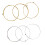 Durable Acoustic Guitar String Set 6Pcs Phosphor Copper Alloy Smooth 15