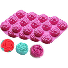 Silikonform med rosenblomma för bred användning, livsmedelsgodkänd silikon, non-stick silikon, flexibel och återanvändbar, 4 st för din