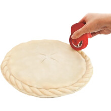 Roată de tăiat aluat pentru modele împletite pe cruste de plăcintă, instrument de bucătărie versatil, design ergonomic, creează rezultate