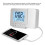 LED Multifunktionsprojektionswecker Temperaturanzeige USB Silber 6