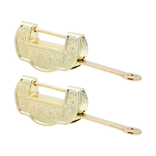 2St Mini Smyckesboxlås I Robust Zinklegering Med Retro Design 2