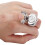Red Owl Pattern Finger Ring Watch, Quartz, 24mm, Unisex 1