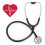 Single Head Stethoscope for Heart and Lung Detection, Black 5