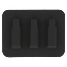 Silicone Black Guitar Ukelele String Silent Mute Training Tool 7.5cm