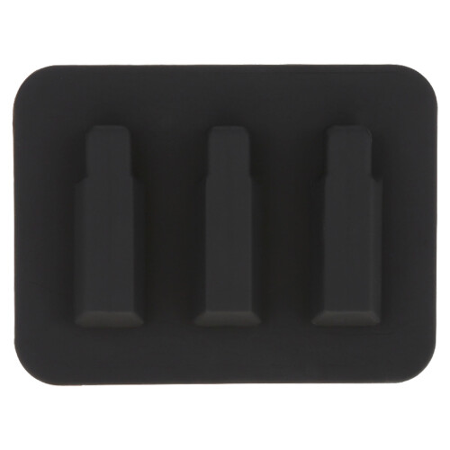 Silicone Black Guitar Ukelele String Silent Mute Training Tool 7.5cm