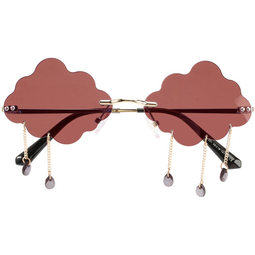 2 Par Molnformade Solglasögon Design Stilrena Söt Accessoar 1