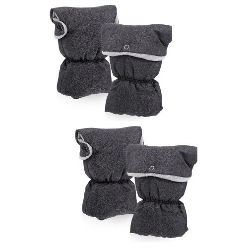 2 Par Stolskinnsvantar Universal Barnvagnshandskar Vinter 1