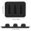 Silicone Black Guitar Ukelele String Silent Mute Training Tool 7.5cm 9