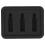Silicone Black Guitar Ukelele String Silent Mute Training Tool 7.5cm 15