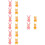 16St Färgglada Sovande Baby Cake Accessoarer För Bakning 7