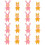 16St Färgglada Sovande Baby Cake Accessoarer För Bakning 5