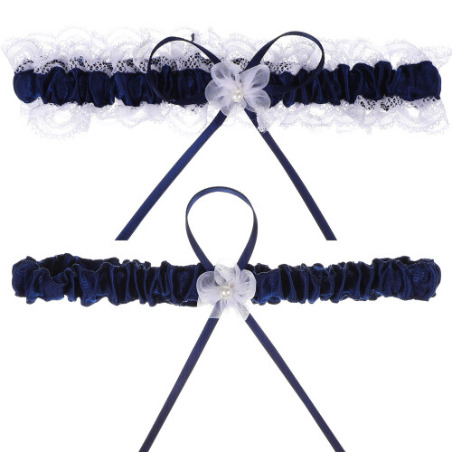 1 Par Brudstrumpband Blomdesign För Bröllop 1