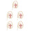 5Pcs Bling Charm Anhängare För Inredning 4